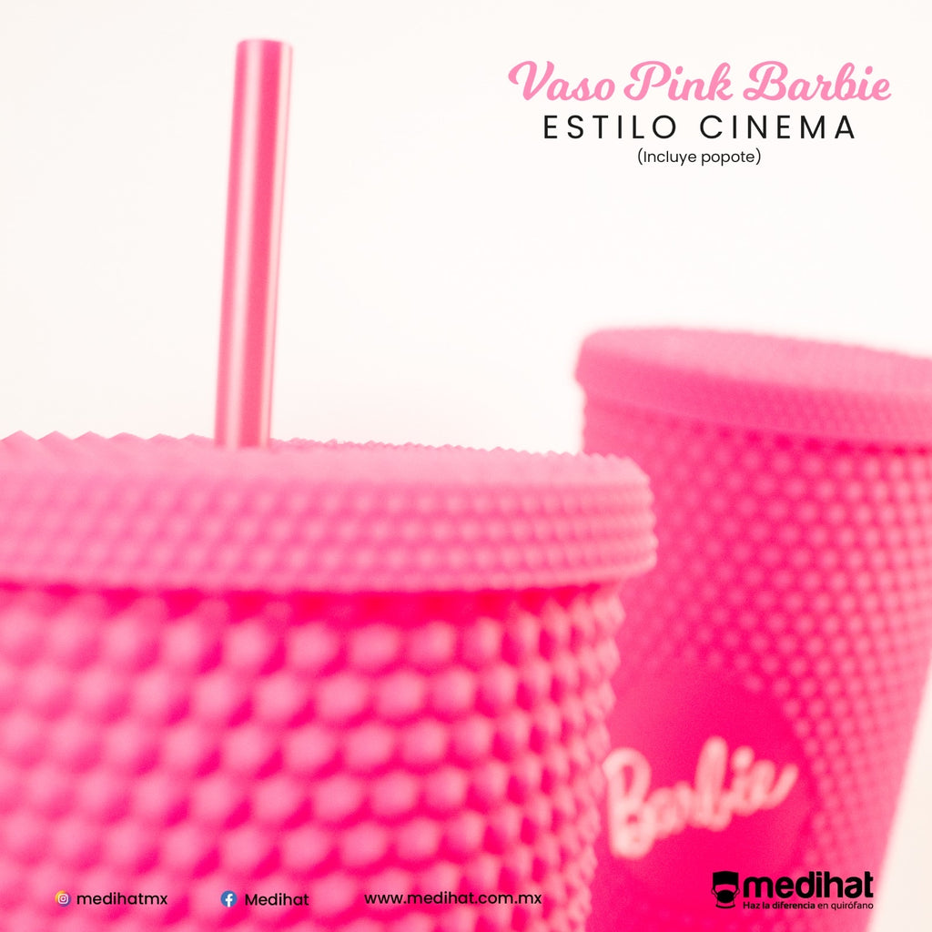 Vaso pink Barbie Estilo Cinema (6855803797637)