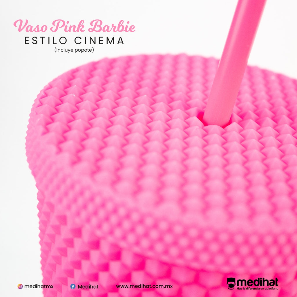 Vaso pink Barbie Estilo Cinema (6855803797637)