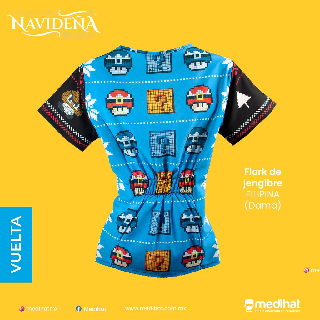 Filipina Ugly sweater Mario Bros Navidad (6876566192261)