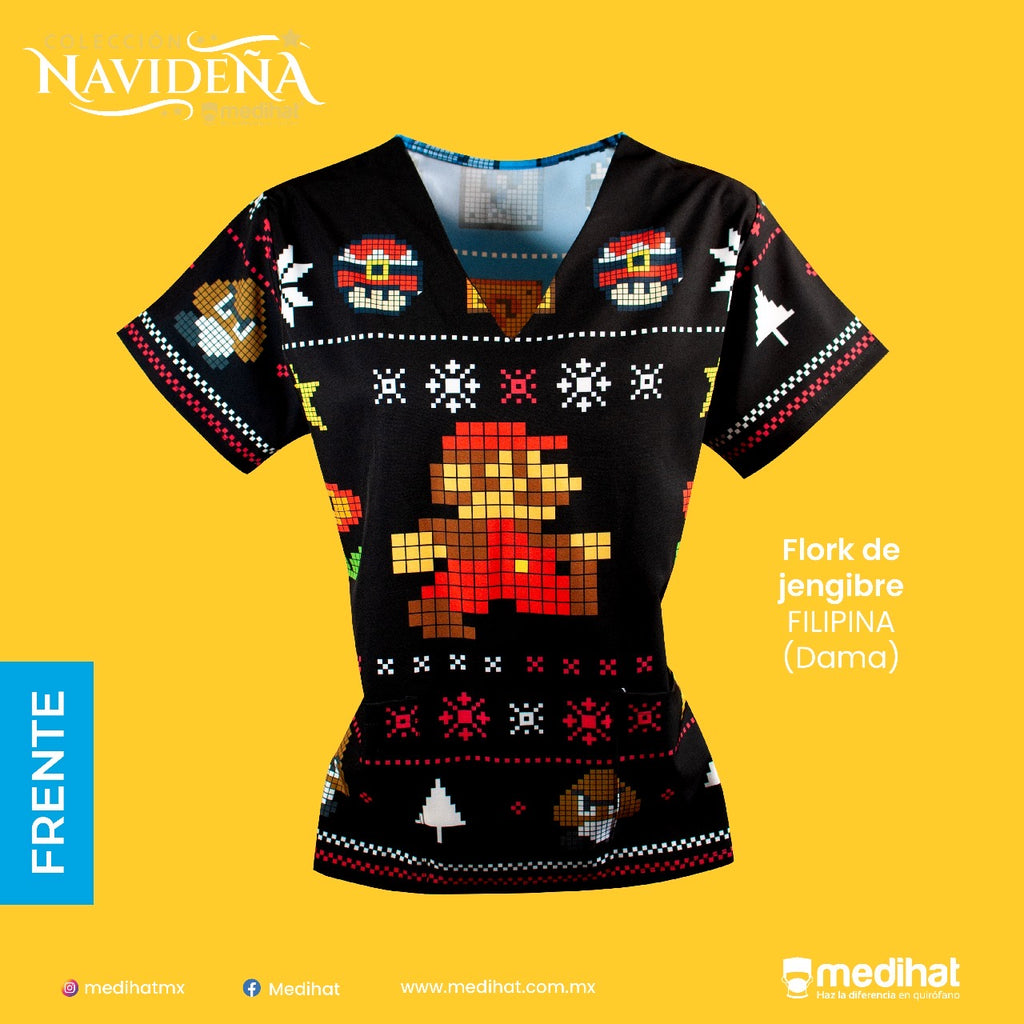 Filipina Ugly sweater Mario Bros Navidad (6876566192261)