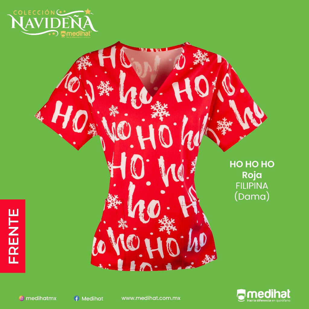 Filipina Ho Ho Ho Rojo Navidad (6876566978693)